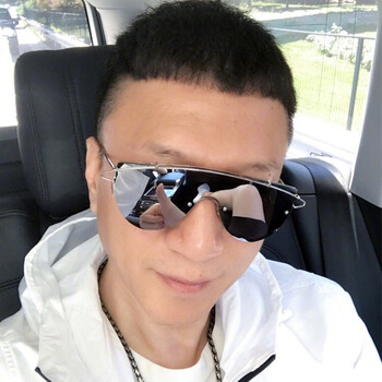 极限挑战罗志祥孙红雷同款太阳镜男墨镜大框眼镜彩膜 黑灰片