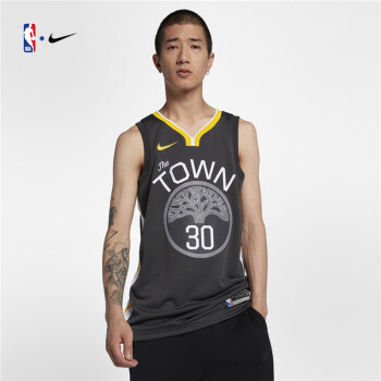 nba球衣 勇士队库里 nike statement sw 男子 877205 图片色 2xl