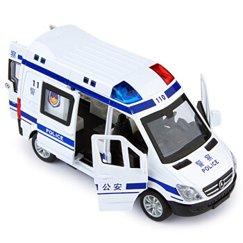 儿童合金汽车120救护车急救车警车声光版回力模型儿童玩具车大奔110