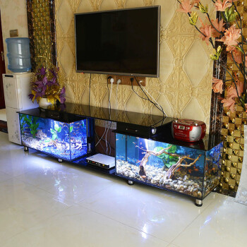 电视柜鱼缸水族箱客厅家用超白玻璃现代简约懒人小型免换水生态 230*
