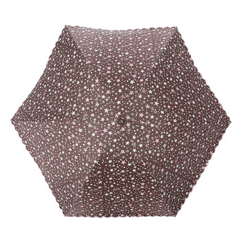 
                                        Adima梦幻星空太阳伞晴雨伞三折伞雨伞女防晒伞遮阳伞 se091310-1a咖啡色                