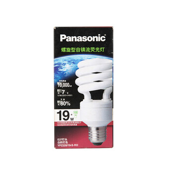 Panasonic/松下 螺旋型自镇流荧光灯节能灯(19W E27灯头 日光色/白炽灯色) 19W/E27白炽灯色-黄光