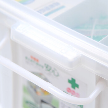 
                                                            FaSoLa急救箱 家庭医药箱家用 收纳箱出诊箱 大号  塑料整理箱 白色大号                