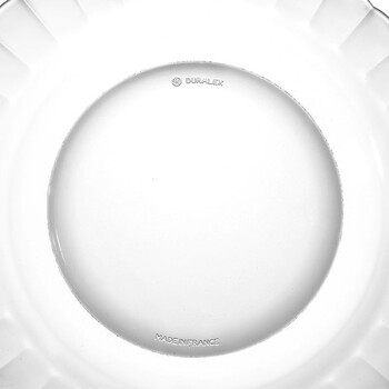 多莱斯 DURALEX3025A法国原装进口钢化玻璃透明色餐盘20.5cm（6个装）