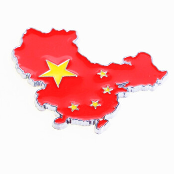 快麦 中国地图 五星红旗爱国汽车贴纸 车门车尾个性防水遮挡划痕贴