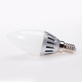 华强 E14小螺口led灯泡家用照明玉兰内涂泡 玉兰内涂烛泡白光 2.8