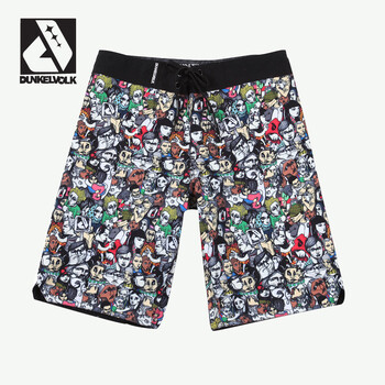达克沃 原创个性<em>手绘</em>涂鸦冲浪裤 男式<em>短裤</em>速干