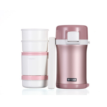 tiger日本虎牌保温饭盒便当盒 保温桶LWU-F20C LWU-F20C-PD蜜桃色