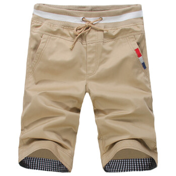 丹杰仕 夏季<em>加肥</em>码大码亚麻<em>短裤棉麻</em>艳色休闲