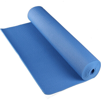 皮尔瑜伽 PVC6MM标准专业瑜伽垫环保健身垫防滑纯色垫蓝色 赠送背包