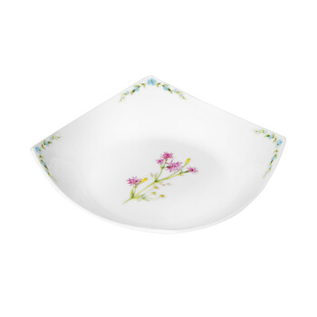 
                                        杏南瓷器（HAENGNAM） 花语7.5寸方形深盘2只装 骨瓷餐具                
