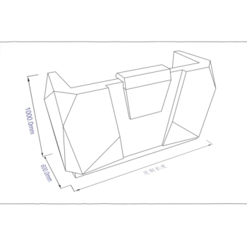 烤漆 接待台 公司前台 吧台办公桌 咨询台 现代简约 3米
