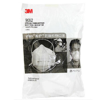
                                        3M 防尘防雾霾pm2.5防护口罩 N90级 9002头戴*1个 男女款                