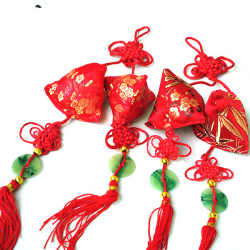 
                                        君健(JUNJIAN)竹炭粽子挂件 居室车用净化空气 端午节粽子挂饰                