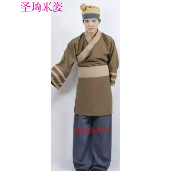 圣琦米姿古装唐朝汉朝古装贫民小二仆人村民古装演出服装舞台服装表演