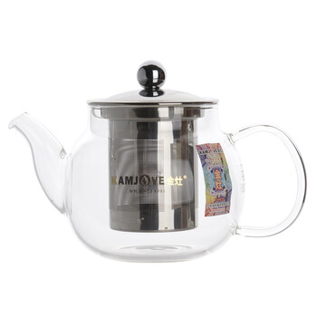 金灶( KAMJOVE)A-07茶壶玻璃过滤泡茶壶不锈钢内胆飘逸杯煮茶壶600ml