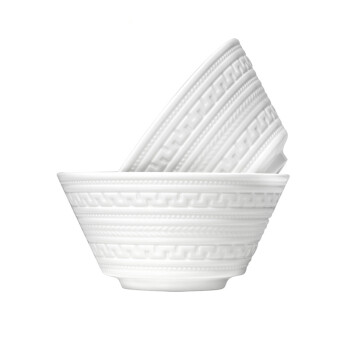 Wedgwood Intaglio 浮雕11.5cm米饭碗  骨瓷饭碗2只装 白色