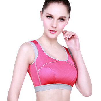 大码无钢圈运动背心<em>文胸</em>十文女士跑步收副乳瑜