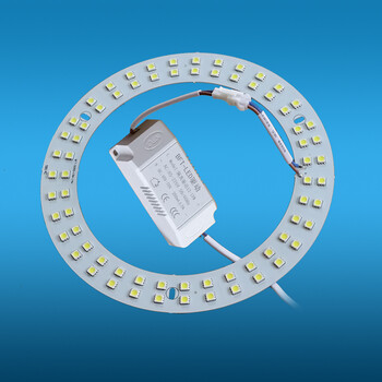 led吸顶灯改造灯板圆环形LED单灯led lamp光源节能超亮5050灯珠18w36w 5050芯片_50颗_ 10w直径14.2CM 白光6300K