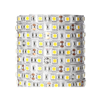 创华星LED灯带12V 超高亮5050贴片LED60珠灯条灯带客厅柜台软灯条 5050-60珠正白 1米