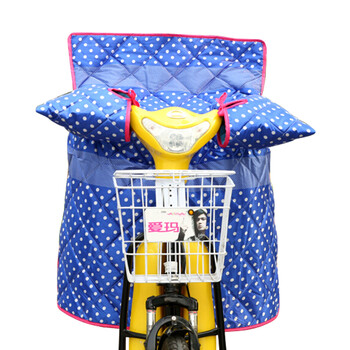 
                                        魅之优品冬季电动车挡风被防雨男女电瓶车摩托车防寒护膝护腿连体挡风罩 单面防雨加绒 红色                