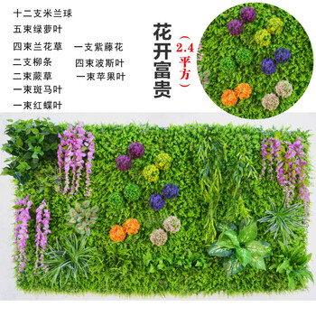 仿真植物墙阳台墙体背景墙纸假绿植草坪草绿化装饰绿色植物草皮墙2.vivox21专用地毯图片