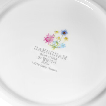 
                                        杏南瓷器（HAENGNAM） 花语7.5寸方形深盘2只装 骨瓷餐具                