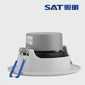 SAT照明led家居天花射灯筒灯4w全套天花灯开孔7cm-8cm圆形象牙白 圆形 4W