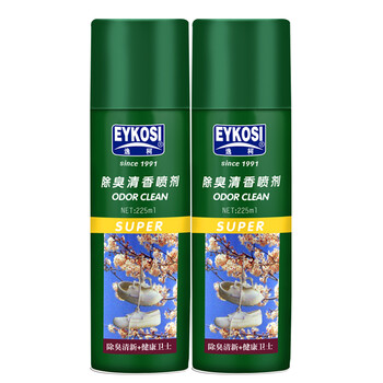 
                                        逸柯（EYKOSI） 逸柯鞋袜除臭剂225ml除鞋臭喷雾剂鞋柜鞋内除臭剂皮鞋清香剂除脚臭除鞋臭喷雾剂 225ml*3瓶装                