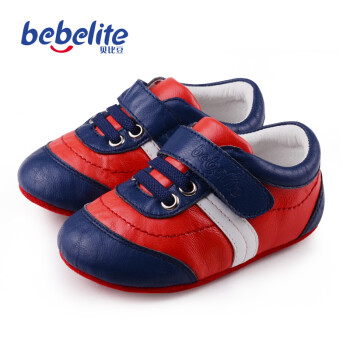 贝比豆0-1岁男女婴儿步前鞋 春秋款新生儿鞋子