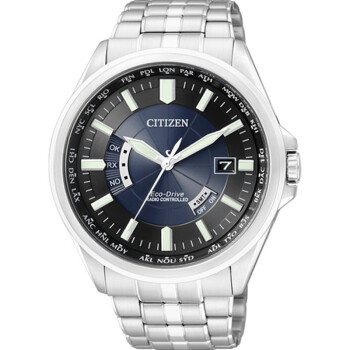 西铁城(CITIZEN)手表 光动能电波不锈钢表带男表CB0011-51L