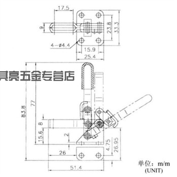 垂直式快速夹具 工装压紧器 夹柑锁夹 101-a不锈钢快速夹头