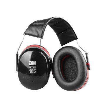 3M H10A防噪音耳罩 头带式 隔音 防噪音耳罩 学习 工厂 射击降噪 H10A防护耳罩(1箱10个)