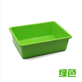加厚塑料零件杂物框透明盒子玩具收纳架周转整理储物箱物料盒 绿色