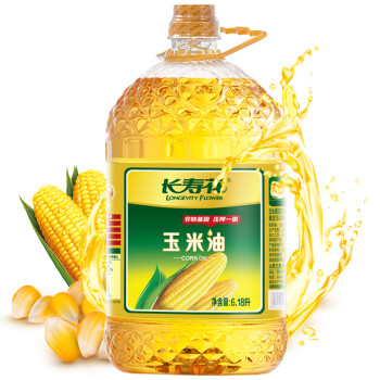 长寿花 食用油 非转基因 玉米油6.18l (京东定制)新老包装随机发