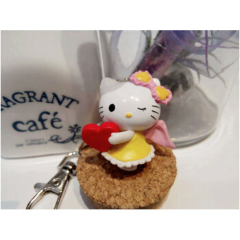 hello kitty钥匙扣钥匙圈挂饰汽车挂链可爱凯蒂猫挂件 图案随机发