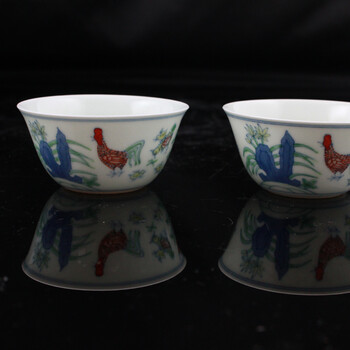 
                                        淘瓷缘陶瓷茶碗景德镇手绘青花斗彩瓷器茶具品茗杯茶杯水杯鸡缸杯瓷杯茶盏纯手工茶盅 生机                