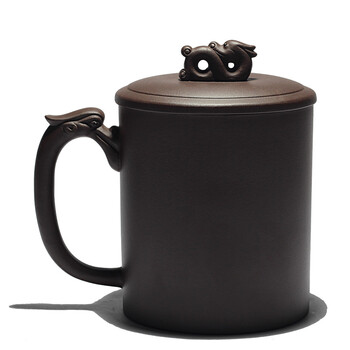 
                                        茗臣尚品 宜兴紫砂杯茶具 办公室茶杯 龙马精神杯 龙吟                