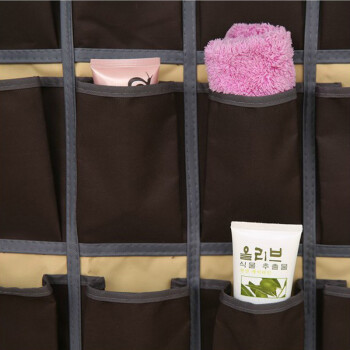 
                                        法蒂希42格牛津布手机挂袋 办公宿舍教室学生壁挂收纳袋 门墙挂兜 插卡 黄色1                