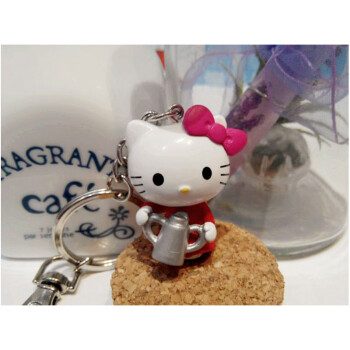 hello kitty钥匙扣钥匙圈挂饰汽车挂链可爱凯蒂猫挂件 图案随机发