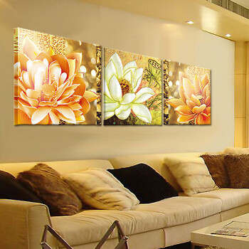 
                                        乐逸北欧客厅装饰画沙发背景墙画餐厅挂画卧室玄关壁画莫奈风景 莫奈睡莲LXA 70x50cm雅白色画框                