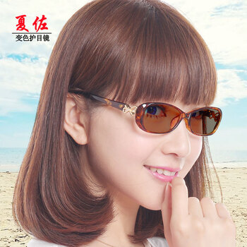 成品夏佐变色防辐射眼睛框潮眼镜架女超平抗辐