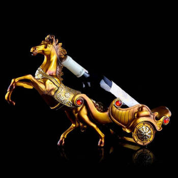 
                                                            豪斯特丽（HOSTLY） 酒架摆件  时尚创意大象酒架  马到成功酒架工艺品  庆典礼品 马到成功                