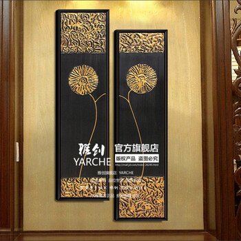 
                                        雅创 纯手绘尊贵欧式抽象有框画组合玄关走廊装饰油画壁画 蒲公英的约定 双幅 40*100X3CM                
