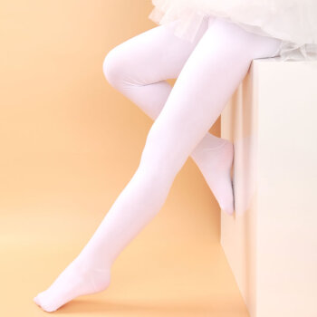 女童舞蹈袜春秋款连体袜 儿童白色丝袜连裤袜 长筒袜子打底连袜裤