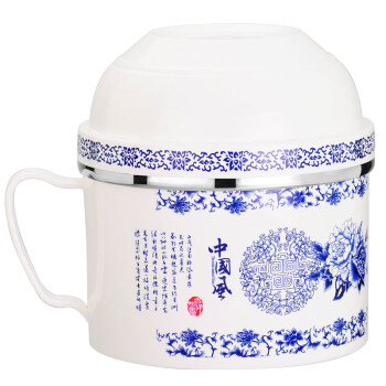锐佳 不锈钢饭盒双层快餐杯带菜格学生便当盒泡面碗食堂用饭缸 快餐杯