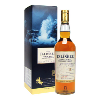 泰斯卡（Talisker）洋酒 18年单一麦芽苏格兰威士忌700ml,降价幅度2%