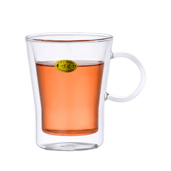 
                                                                                一屋窑 耐高温玻璃茶具玻璃杯双层防烫茶杯水杯办公杯                