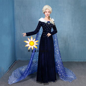 六一儿童节迪士尼冰雪奇缘冰雪女王艾莎公主裙cosplay