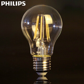 
                                        飞利浦（PHILIPS） 复古LED灯泡 复古创意灯丝节能螺口高寿命爱迪生钨丝灯吊灯球泡 椒泡蜡烛灯 E14拉尾泡-2W 暖白色2700K                